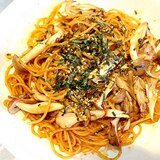 あっという間に完成！肉味噌を使ったきのこパスタ